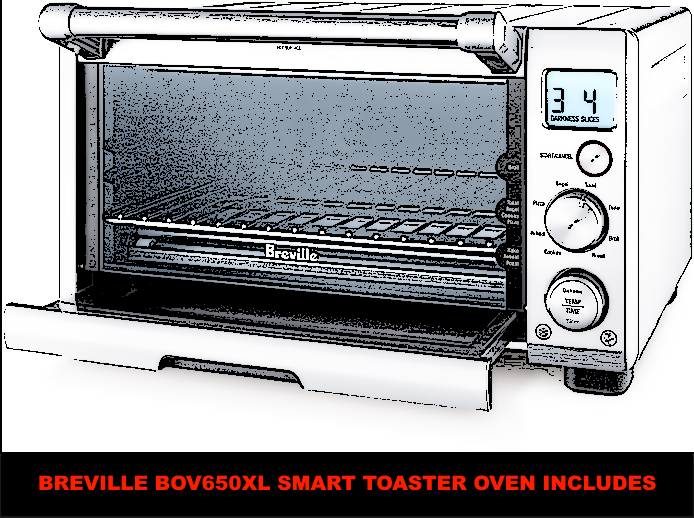 BREVILLE BOV650XL SMART TOASTER OVEN INCLUDES